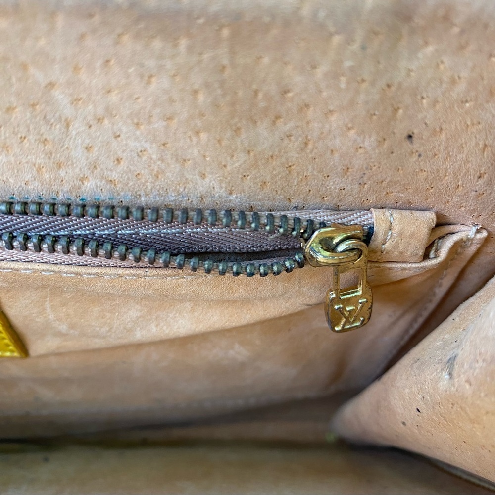 Vintage Louis Vuitton Yellow Epi Leather Pochette Clutch Bag - Picture 10 of 15